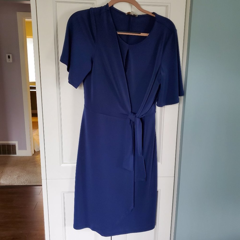 Laura Blue Wrap Dress Size 6